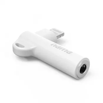 Hama 00201700 kabeļa savienotāja adapteris 3,5 mm Lightning balts