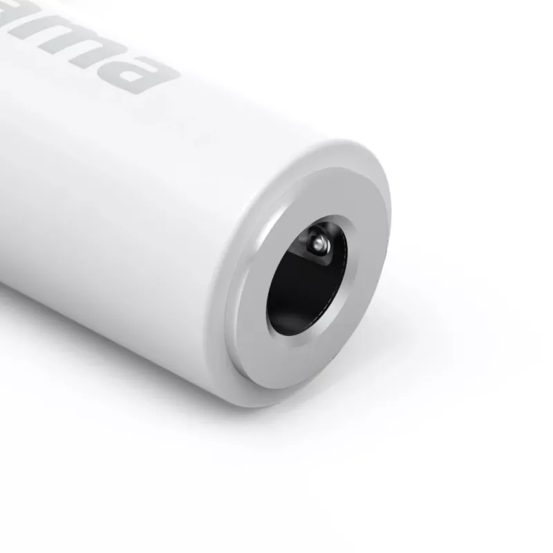 Hama 00201700 kabeļa savienotāja adapteris 3,5 mm Lightning balts