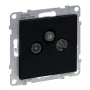 Legrand 765369 kontaktligzda TV + SAT Melna