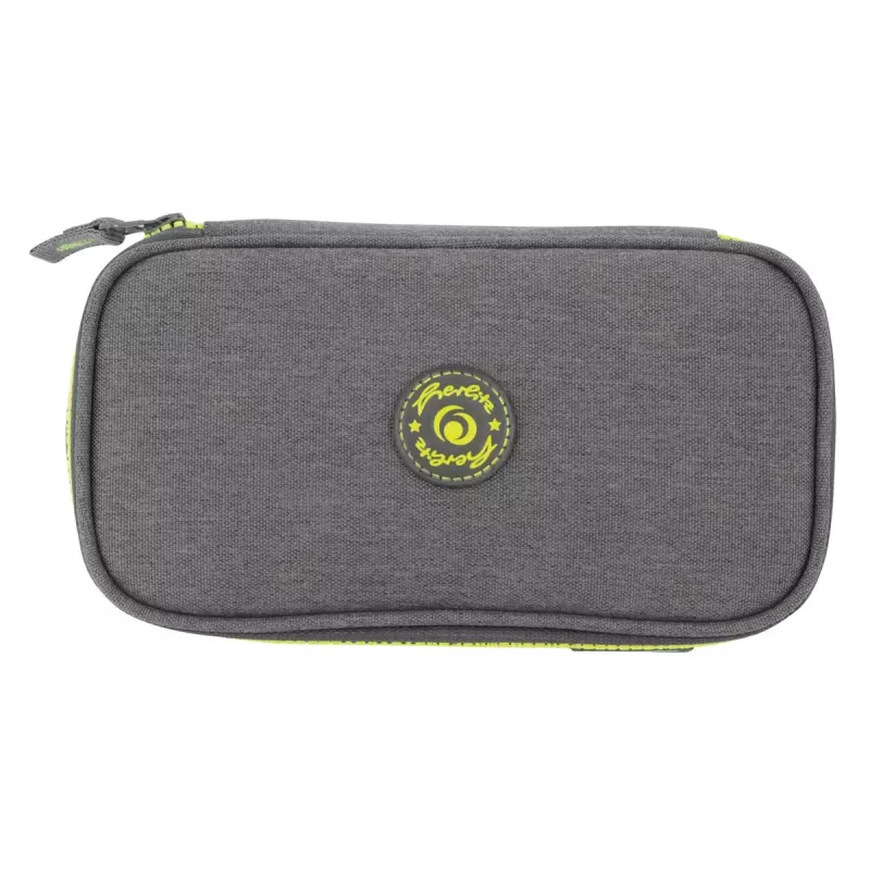 Penālis Herlitz beatBox ABC poliesters pelēks dzeltens 225x120x70mm