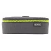Penālis Herlitz beatBox ABC poliesters pelēks dzeltens 225x120x70mm