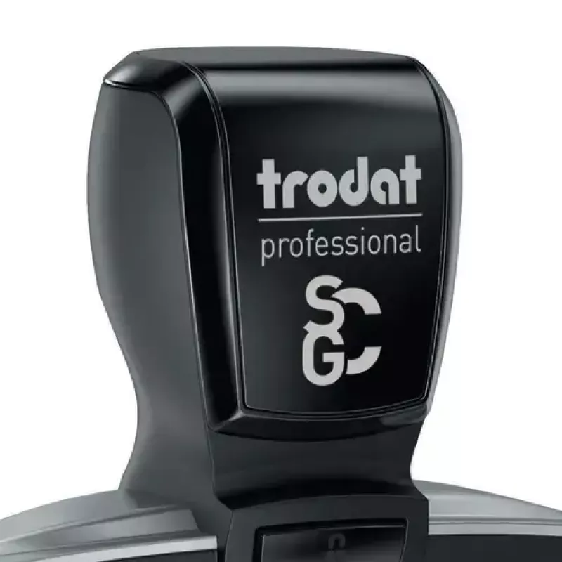 Pašrakstes teksta/datema zīmogs Trodat 5117 — nospiedums 4 x 46 mm, izmērs 89×52×160 mm