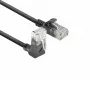 ACT Melns 2 meters U/UTP CAT6A LSZH Slimline komutācijas kabelis with RJ45 DC4902