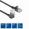 ACT Melns 2 meters U/UTP CAT6A LSZH Slimline komutācijas kabelis with RJ45 DC4902