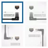 ACT Melns 0,25 m U/UTP CAT6A LSZH plānais komutācijas kabelis ar RJ45 savienotājiem 90° leņķī pa kreisi pret taisnu