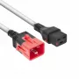 ACT Powercord C19 IEC Lock - C20 IEC Lock dubultā fiksācija, balts, 3 m, PC3643