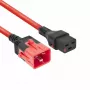 ACT Powercord C19 IEC Lock - C20 IEC Lock Dual Locking sarkans 3 m, PC3641