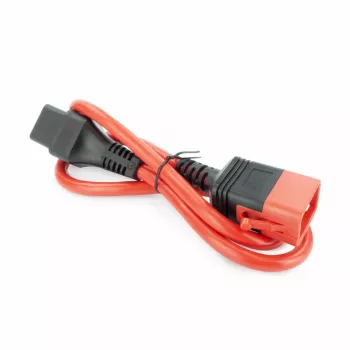 ACT Powercord C19 IEC Lock - C20 IEC Lock Dual Locking sarkans 3 m, PC3641