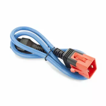 ACT Powercord C19 IEC Lock - C20 IEC Lock Dual Locking zils 1 m, PC3634