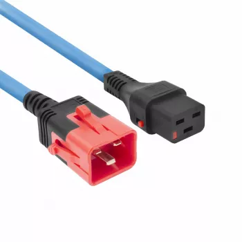 ACT Powercord C19 IEC Lock C20 IEC Lock Dual Locking zils 3 m 250 V 16 A