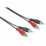 Hama 00205087 audio kabelis 5 m 2 x RCA melns