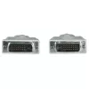 Hama 00200931 DVI kabelis 1,5 m DVI-D pelēks