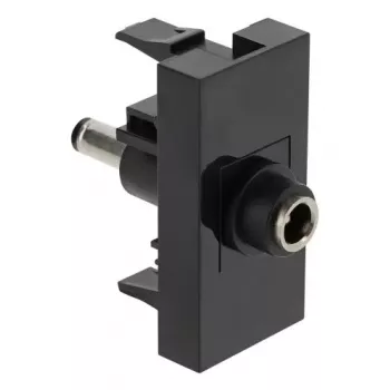DeLOCK Easy 45 kontaktligzda līdzstrāvai melna sieviešu vīriešu 45mm