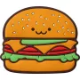 LAUT MAGMOJI mobilā tālruņa magnētiska nozīmīte LAUT MAGMOJI Hamburger PVC daudzkrāsaina