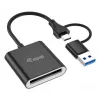 Karšu lasītājs Equip 245461 USB 3.2 Gen 2 Type-C melns CFexpress 2.0