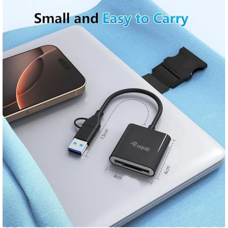 Karšu lasītājs Equip 245461 USB 3.2 Gen 2 Type-C melns CFexpress 2.0