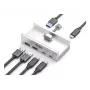 Equip 128967 interfeisa centrmezgls USB 3.2 Gen 1 (3.1 Gen 1) Type-A 5000 Mbit/s Alumīnijs