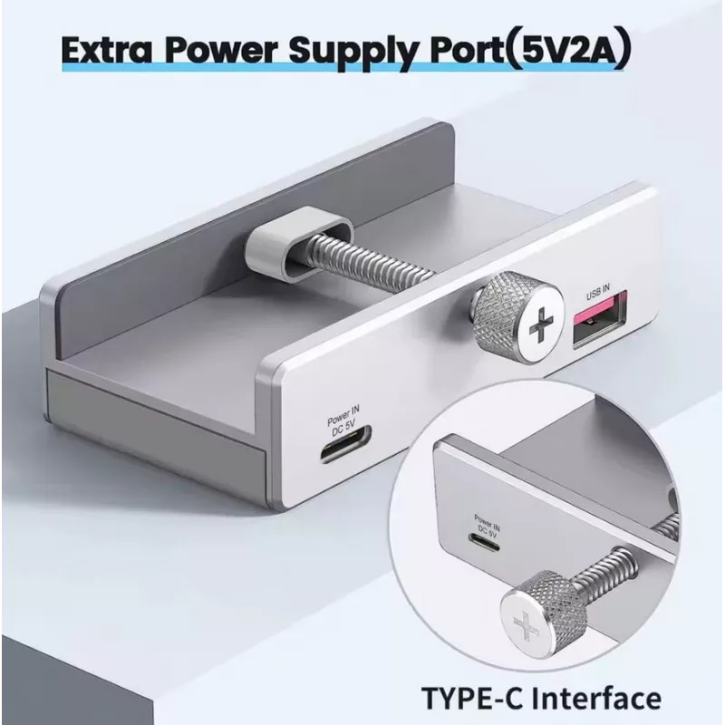 Equip 128967 interfeisa centrmezgls USB 3.2 Gen 1 (3.1 Gen 1) Type-A 5000 Mbit/s Alumīnijs