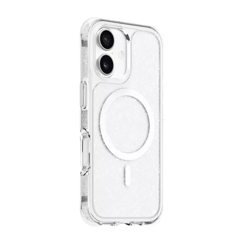 Cover LAUT AERO SPARKLE iPhone 17 16 cm Silver Transparent