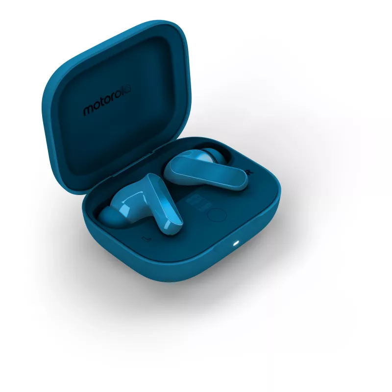 Motorola Moto Buds Bass austiņas True Wireless Stereo (TWS) ievietojamās Zvani/Mūzika Bluetooth Zila