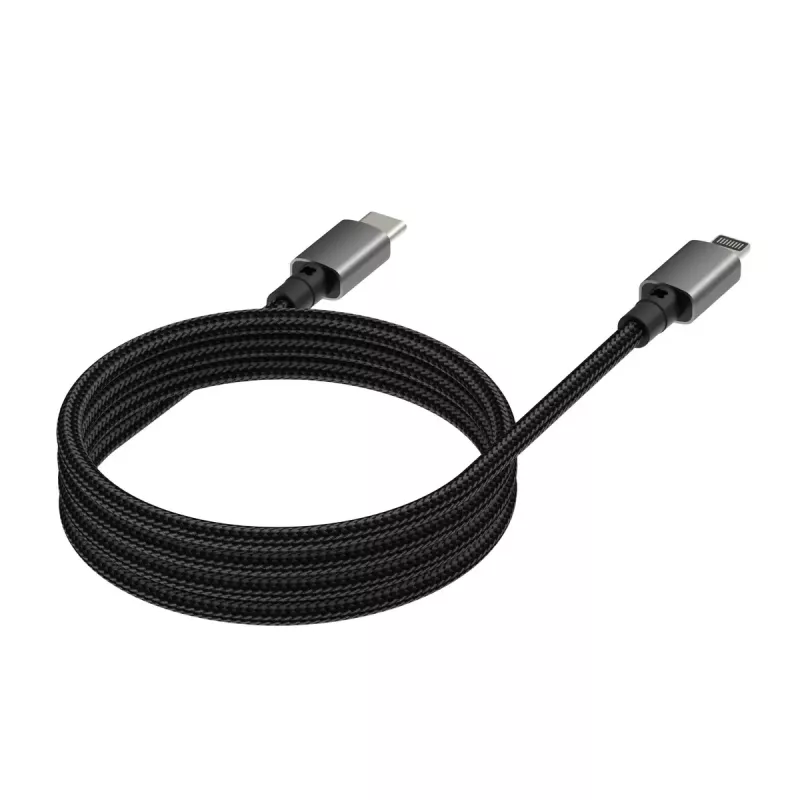 VISION Lightning uz USB-C kabelis TC 1MLTGMAG/BL — 1 m, 27 W, 5 A, melns