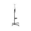TV statīvs uz riteņiem EQUIP 37 collas–70 collas Economy 37–70 collu ekrāniem, 70 kg ietilpība, VESA 100x100–600x400, augstums 1337–1430 mm, slīpums -10°–5°, melns