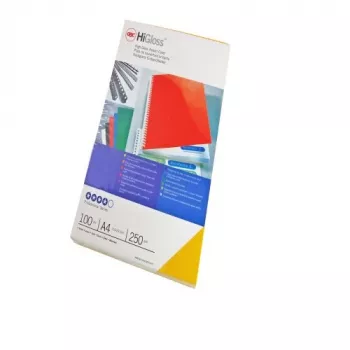 GBC Binding Covers HiGloss A4 250gsm, A4, Kartons, Zila, Glancēta, 250 g/m², 100 gab.