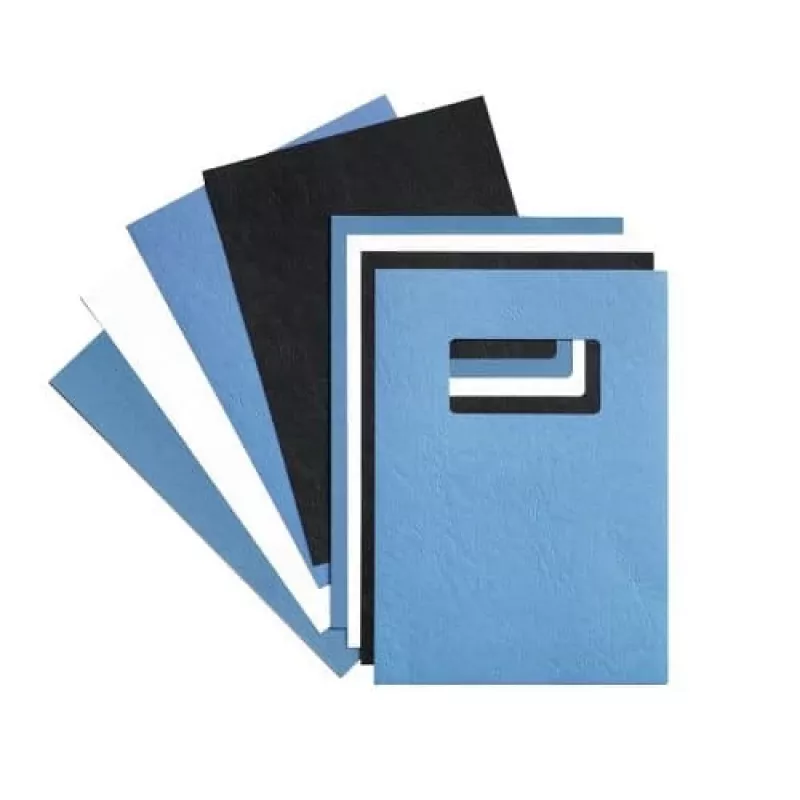 GBC Iesiešanas vāki LeatherGrain A4 250 g/m², A4, Kartons, Zils, 250 g/m², 210 mm, 297 mm