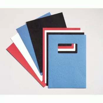 GBC LeatherGrain iesiešanas vāki 250 g/m² A4 sarkani (100)
