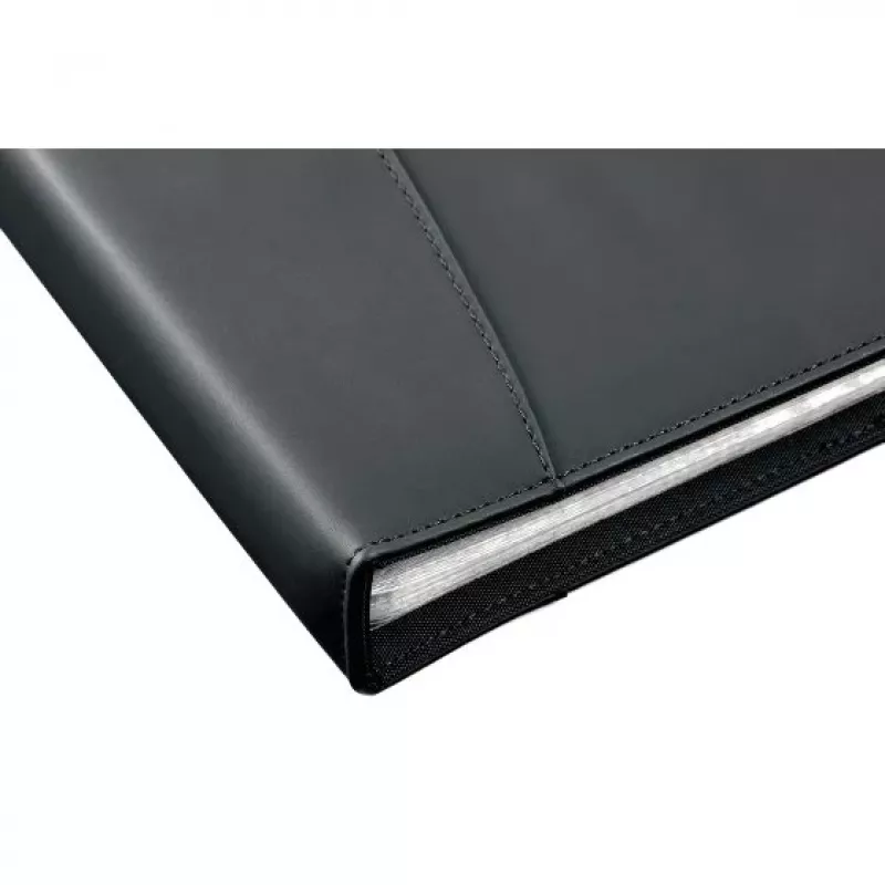 Rexel Soft Touch Smooth A4 attēlu grāmata 36 kabatiņas melna, melna, polipropilēns (PP), 36 kabatiņas, A4, 648,5 g, 237 mm