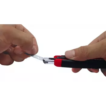 Snap-off Blade Knife Wedo 78 409 Melns Red