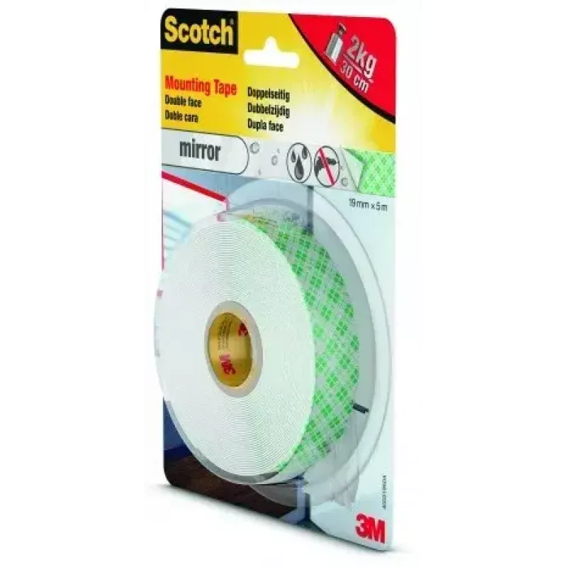 Kancelejas lente 3M 40031950 Caurspīdīga 5 m Spēcīga saķere 19 mm