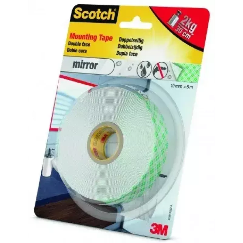 Kancelejas lente 3M 40031950 Caurspīdīga 5 m Spēcīga saķere 19 mm