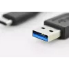 USB kabelis Digitus DK-300136-010-S USB 2.0 1 m USB C USB A Melns