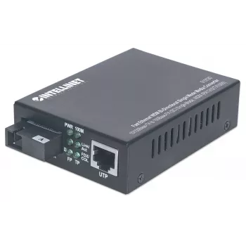 Intellinet Fast Ethernet WDM divvirzienu vienmoda multivides pārveidotājs, 10/100Base-Tx uz 100Base-Fx (SC) vienmoda, 20 km, WDM (Rx1310/Tx1550)