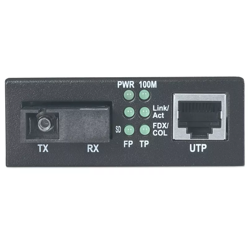 Intellinet Fast Ethernet WDM divvirzienu vienmoda multivides pārveidotājs, 10/100Base-Tx uz 100Base-Fx (SC) vienmoda, 20 km, WDM (Rx1310/Tx1550)