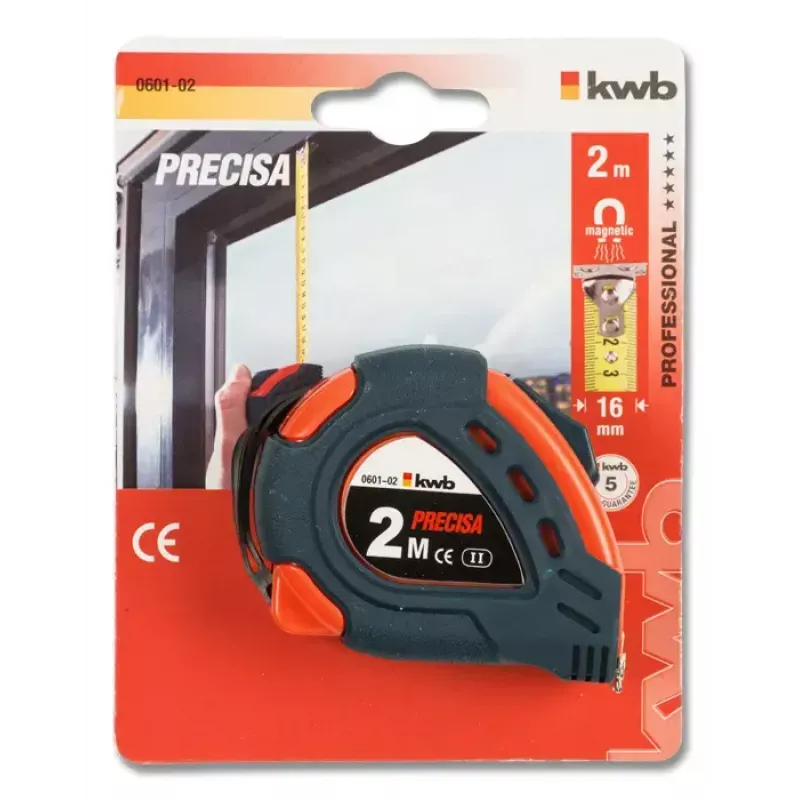 Mērlente KWB 060102 2 m ABS tērauda daudzkrāsu
