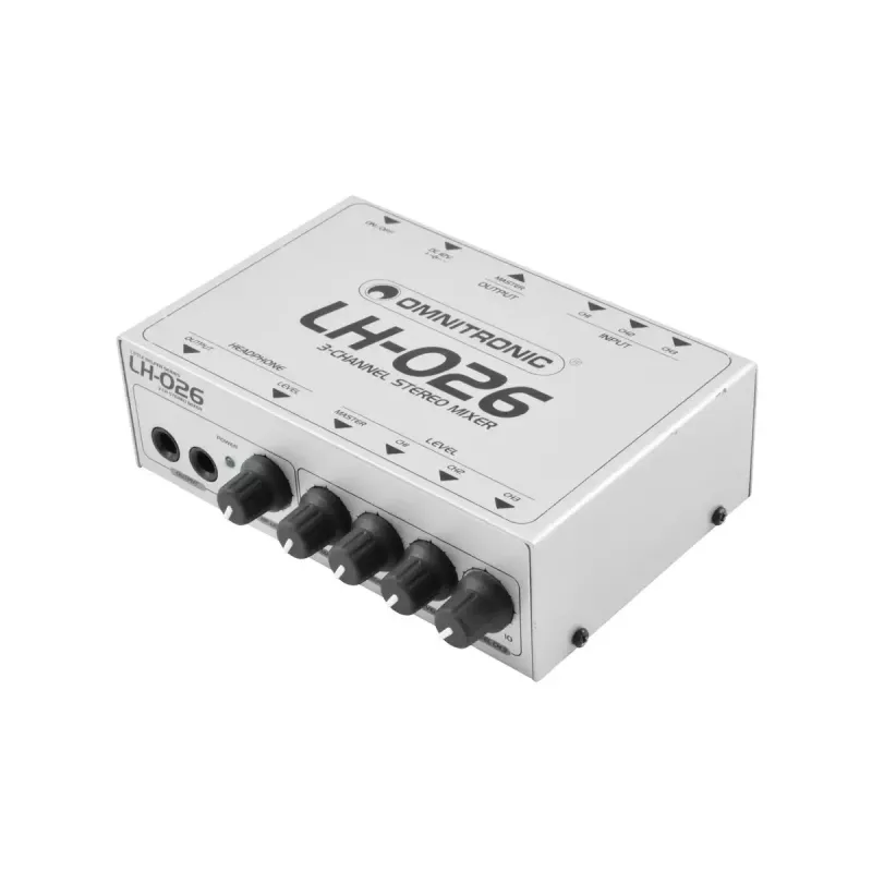 Audio mikseris Omnitronic 10355026 3 kanāli 20 - 20000 Hz Balts