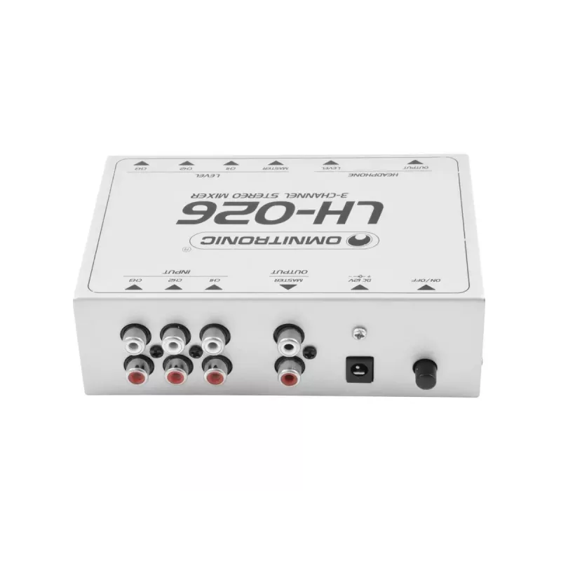 Audio mikseris Omnitronic 10355026 3 kanāli 20 - 20000 Hz Balts
