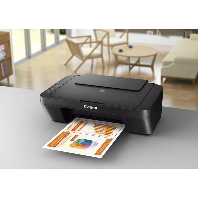 Daudzfunkciju tintes printeris Canon PIXMA MG2555S — A4, 4800 x 600 dpi, 600 x 1200 dpi skeneris, USB, melns