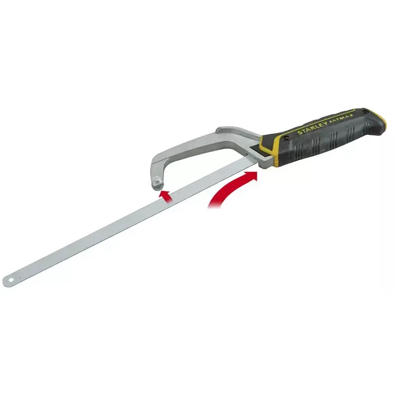 Hacksaw Stanley 0-15-211 25 cm Melns dzeltena Plastic Handle