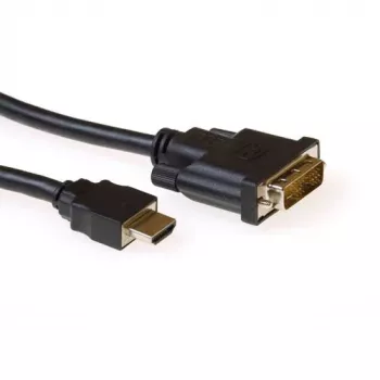 Pārveidošanas kabelis HDMI A spraudnis uz DVI-D spraudnis 3,00 m ACT AK3741