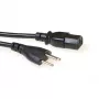 Strāvas vads ACT Powercord Swiss plug - C13 melns 2.5 m