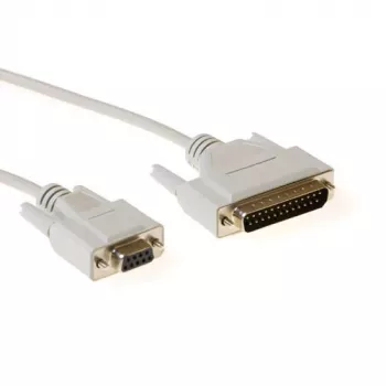 ACT seriālais printera kabelis 9 kontaktu D-sub ligzda - 25 kontaktu D-sub spraudnis 1,80 m