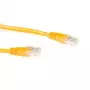 ACT dzeltens 2 m U/UTP CAT6A komutācijas kabelis ar RJ45 savienotājiem