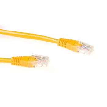 ACT dzeltens 7 metru U/UTP CAT6A komutācijas kabelis ar RJ45 savienotājiem