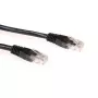 ACT melns 1,5 metru U/UTP CAT6A komutācijas kabelis ar RJ45 savienotājiem