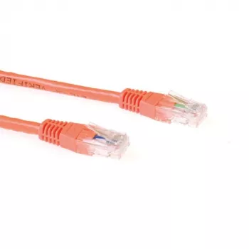 ACT Oranža 7 metru U/UTP CAT6A kabeļa ielāps ar RJ45 savienotājiem