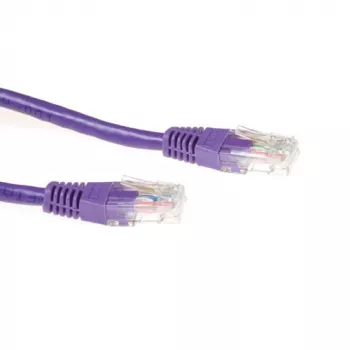 ACT violetais 1 metra U/UTP CAT6A plāksterkabelis ar RJ45 savienotājiem