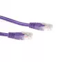 ACT violets 20 metru U/UTP CAT6A komutācijas kabelis ar RJ45 savienotājiem